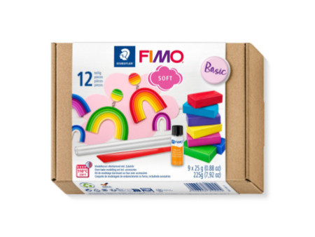 FIMO SOFT Kit de pâte à modeler 'Basic', 12 pièces