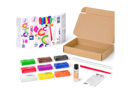 FIMO SOFT Kit de pâte à modeler 'Basic', 12 pièces