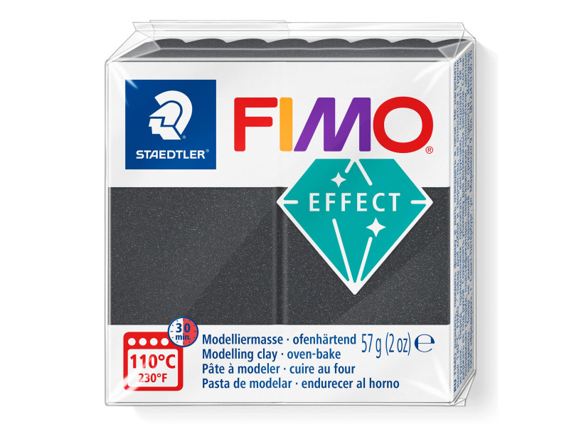 FIMO Pâte à modeler EFFECT, gris métallisé, 57 g