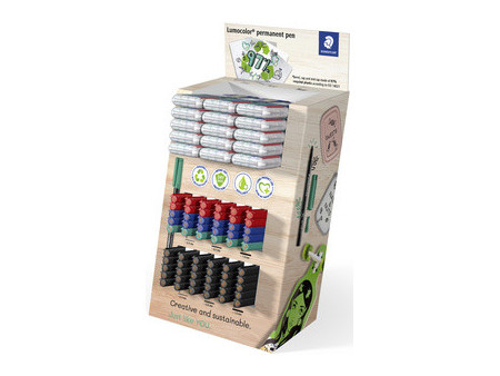STAEDTLER Marqueur permanent Lumocolor, présentoir de 120