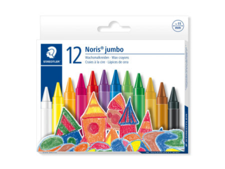STAEDTLER Craie à la cire jumbo, étui carton de 12