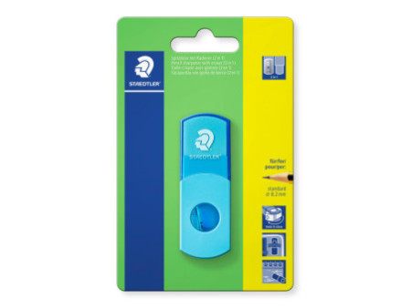 STAEDTLER Combi gomme - taille-crayon 511 SE, turquoise fluo