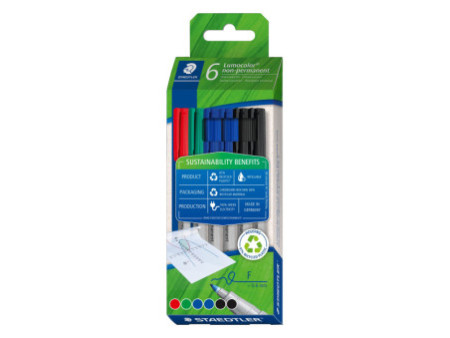 STAEDTLER Marqueur non permanent Lumocolor 316F, étui de 6