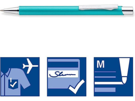 STAEDTLER Stylo à bille rétractable elance 421 45, bleu