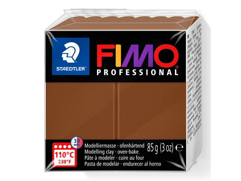 FIMO PROFESSIONAL Pâte à modeler, à cuire au four, noisette