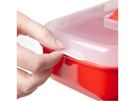 Sistema Boîte pour micro-ondes RECTANGULAR, 1,25 l, rouge