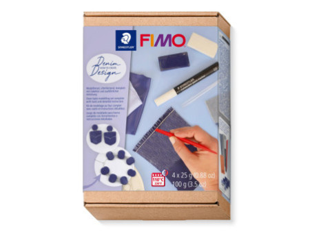 FIMO SOFT Kit de pâte à modeler Denim Design à cuire au four