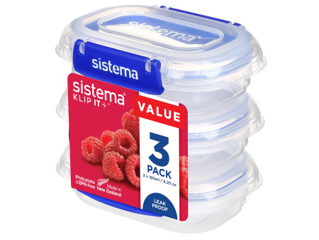Sistema Boîte de conservation KLIP IT PLUS, 180 ml, set de 3