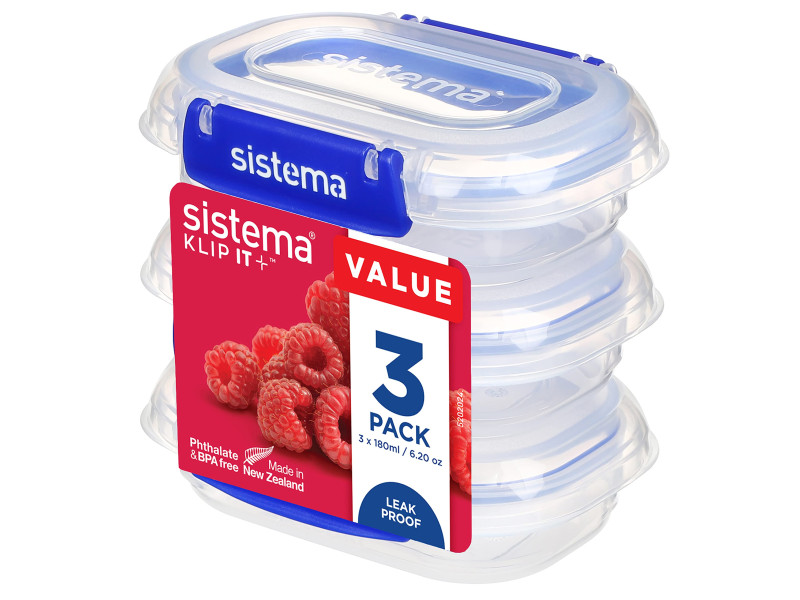Sistema Boîte de conservation KLIP IT PLUS, 180 ml, set de 3