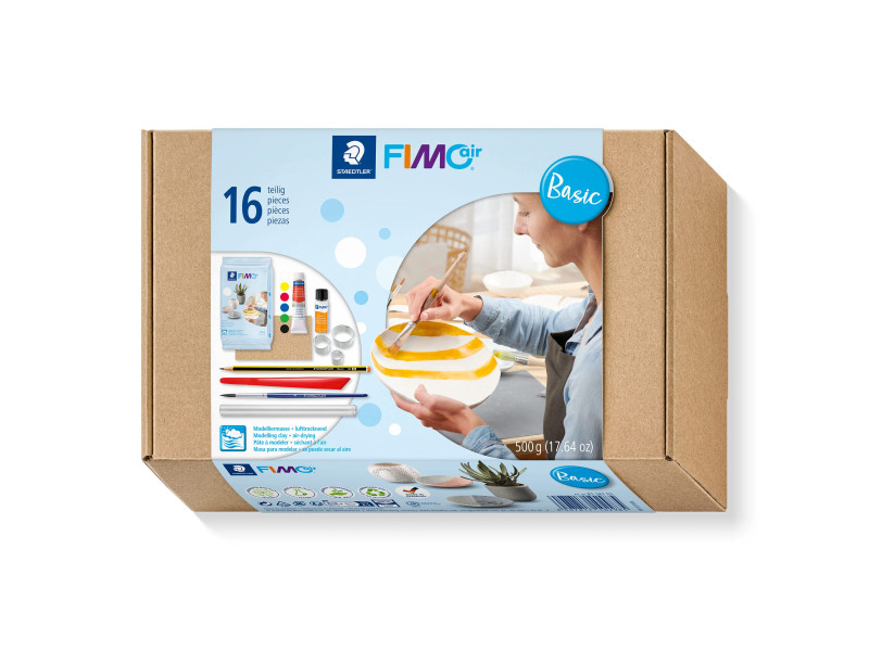 FIMO air Kit de pâte à modeler Basic, durcit à l'air