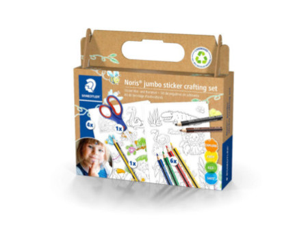 STAEDTLER Kit créatif de stickers Noris jumbo, 12 pièces
