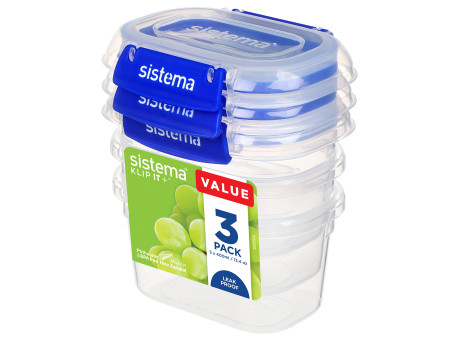 Sistema Boîte de conservation KLIP IT PLUS, 400 ml, set de 3