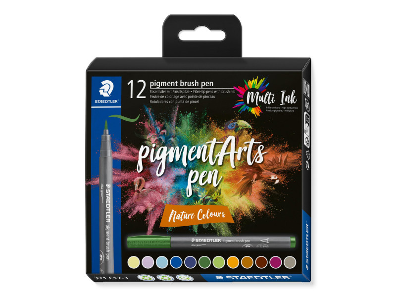STAEDTLER Feutre pigment brush pen 'Nature Colours'