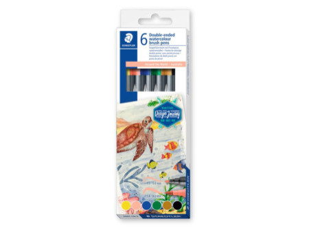 STAEDLER Feutre double pointe 'Australie', étui carton de 6