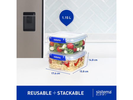 Sistema Boîte de conservation KLIP IT PLUS, 1,15 l, bleu