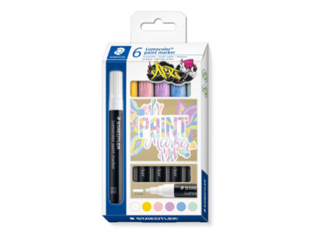 STAEDTLER Marqueur acrylique paint marker Lumocolor PASTEL