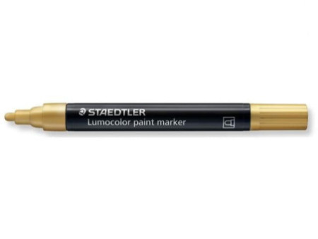 STAEDTLER Marqueur acrylique paint marker Lumocolor, or