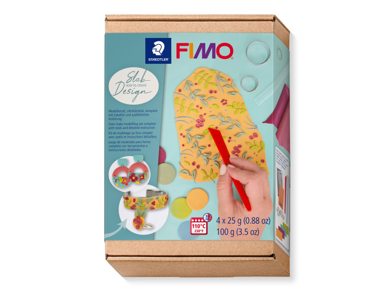 FIMO Kit de pâte à modeler SOFT design slab, à cuire au four