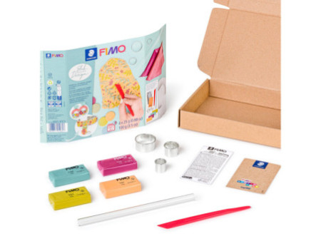 FIMO Kit de pâte à modeler SOFT design slab, à cuire au four