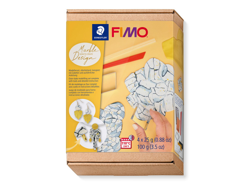 FIMO Kit pâte à modeler SOFT design marbre, à cuire au four