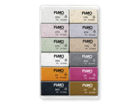 FIMO Kit de pâte à modeler EFFECT 'Boho Colours', kit de 12