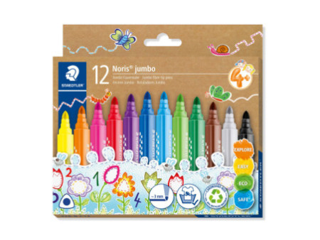 STAEDTLER Feutre Noris jumbo, étui carton de 12