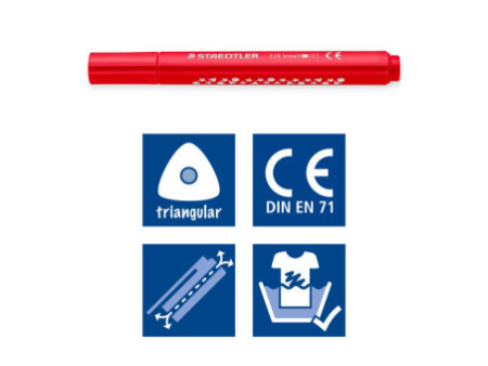 STAEDTLER Feutre Noris jumbo, étui carton de 12