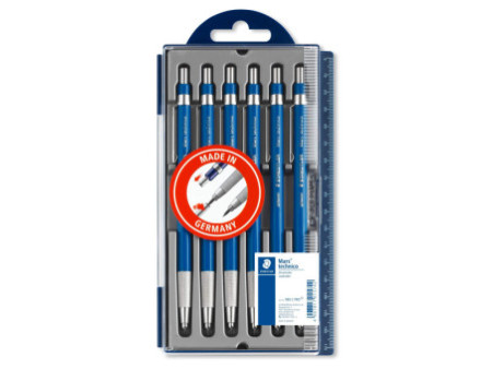 STAEDTLER Porte-mine Mars technico 780 C, bleu, étui de 6