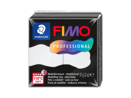 FIMO PROFESSIONAL Pâte à modeler, 57 g, blanc