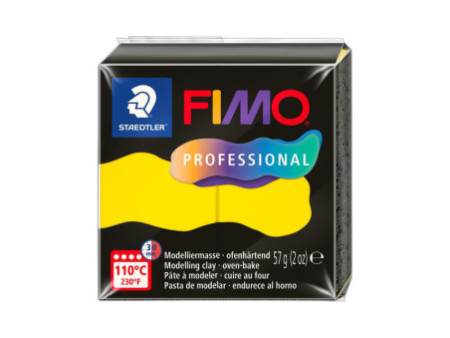 FIMO PROFESSIONAL Pâte à modeler, 57 g, jaune