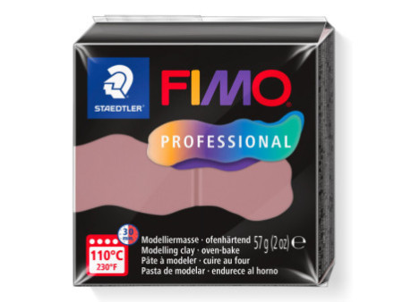 FIMO PROFESSIONAL Pâte à modeler, 57 g, vieux rose