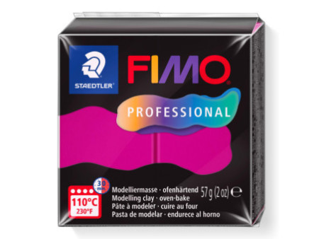 FIMO PROFESSIONAL Pâte à modeler, 57 g, magenta