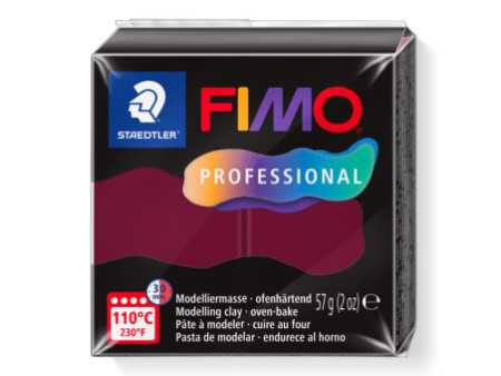 FIMO PROFESSIONAL Pâte à modeler, 57 g, bordeaux