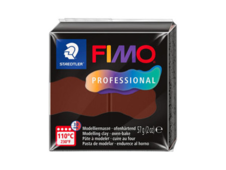 FIMO PROFESSIONAL Pâte à modeler, 57 g, chocolat