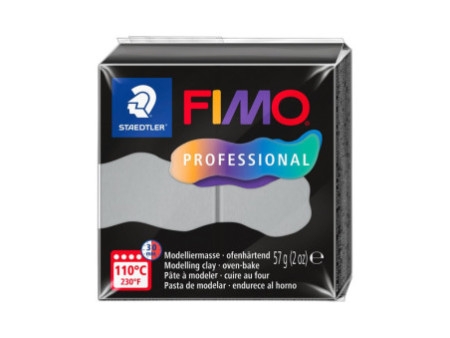 FIMO PROFESSIONAL Pâte à modeler, 57 g, gris dauphin