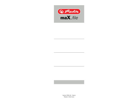 herlitz Etiquette de dos pour classeur maX.file, 60 x 190 mm