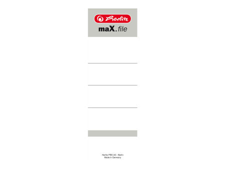 herlitz Etiquette de dos pour classeur maX.file, 60 x 190 mm