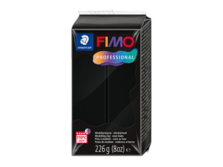 FIMO PROFESSIONAL Pâte à modeler, 226 g, noir