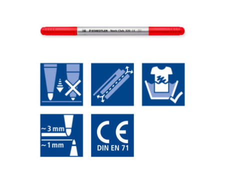 STAEDTLER Feutre double Noris, étui carton de 12