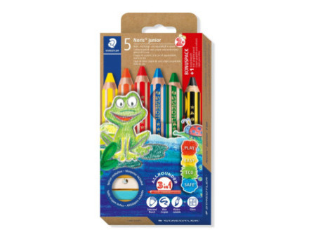 STAEDTLER Crayon de couleur Noris junior, pack bonus
