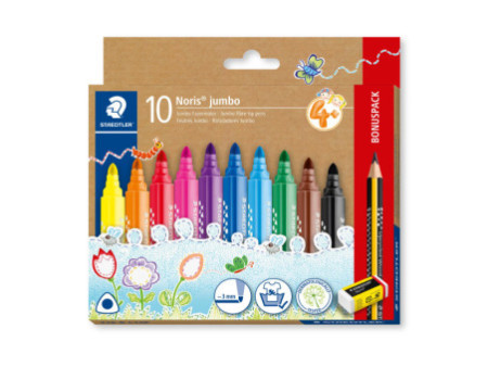 STAEDTLER Feutre Noris jumbo, pack bonus