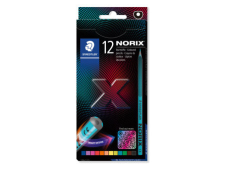 STAEDTLER Crayon de couleur NORIX, étui en carton de 12