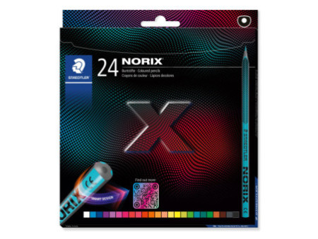 STAEDTLER Crayon de couleur NORIX, étui en carton de 24