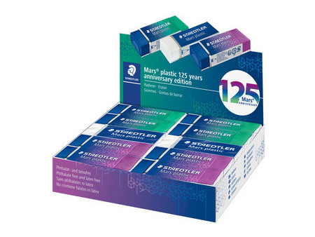 STAEDTLER Gomme en plastique Mars plastic, présentoir de 20
