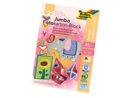 folia Bloc de carton de bricolage Jumbo, (L)240 x (H)340 mm