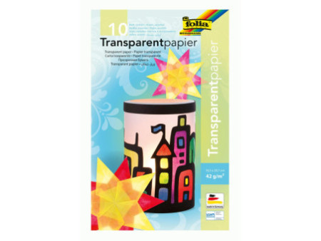 folia Chemise papier transparent, 185 x 297 mm, 10 feuilles