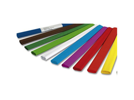 folia Papier crépon, 500 mm x 2,5 m, 32 g/m2, assorti