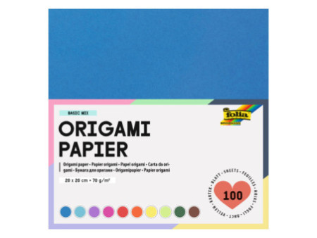 folia Papier à plier, 200 x 200 mm, 70 g/m2, 100 feuilles