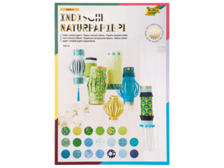 folia Bloc de papier naturel 'KERALA', 20 feuilles