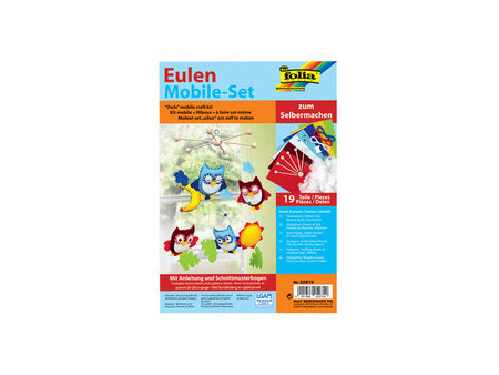 folia Set mobile 'Hiboux', 19 pièces